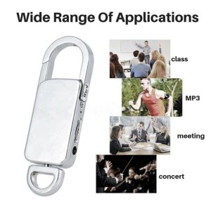 Mini Voice Recorder Keychain 8GB USB Digital Audio Recorder 15 Hour Record - Image 3