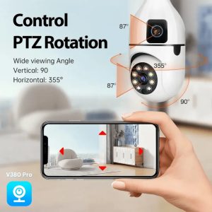 V380 CCTV Bulb Dual Lens IP Camera Security CCTV Camera - Image 8