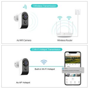 Rechargeable Battery Backup WiFi IP Camera ব্যাটারি ওয়াইফাই ক্যামেরা - Image 7