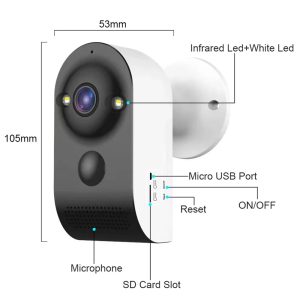 Rechargeable Battery Backup WiFi IP Camera ব্যাটারি ওয়াইফাই ক্যামেরা - Image 8