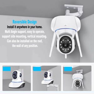 WiFi IP Camera 2MP Full HD 360° V380 Pro 3 Antenna Moving CCTV Camera - Image 11