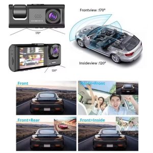 Car Dashcam 3 Lens with WIFI Night Vision - Image 2