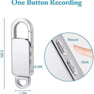 Mini Voice Recorder Keychain 8GB USB Digital Audio Recorder 15 Hour Record - Image 7