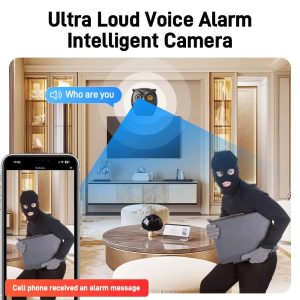 FHD IP Security Camera Night Vision 3mp Bluetooth Speaker AI Camera - Image 6