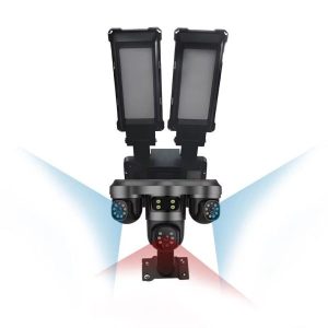4G Solar Street Light IP Camera – 3 Lens PTZ CCTV Camera - Image 2