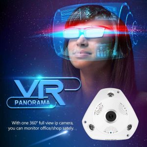 Wifi IP Camera Wireless Wired 360° VR Panoramic Surveillance CCTV Security Camera - Image 1