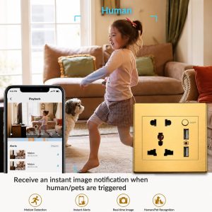 Wall Socket WiFi IP Camera with USB Port - Image 6