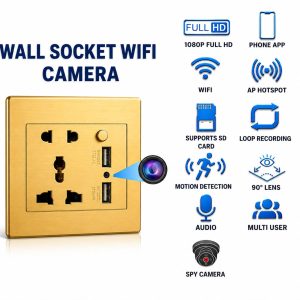 Wall Socket WiFi IP Camera with USB Port - Image 5