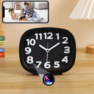 WIFI Desk Alarm Clock IP Camera - Image 2