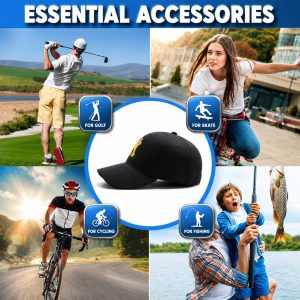 4K WiFi Baseball Cap IP Camera Audio Video Recorder, Wireless Live Monitoring Security Hat Hidden Camera Recorder - Image 6