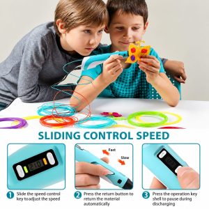 3D Printing Pen with PLA Filament, DIY Drawing Pen for Kids, Creative Gift for Children, Birthday Gift, Ulcer, 1 Set - Image 5