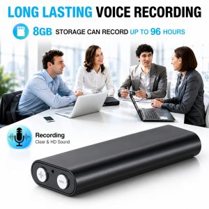 Super Mini Powerful Voice Recorder Spy Device Small MP3 8GB Built-in Memory - Image 5