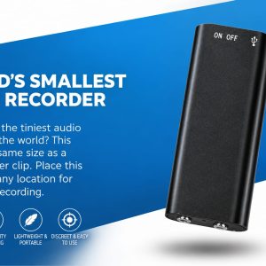 Super Mini Powerful Voice Recorder Spy Device Small MP3 8GB Built-in Memory - Image 8