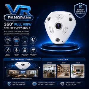 Wifi IP Camera Wireless Wired 360° VR Panoramic Surveillance CCTV Security Camera - Image 2
