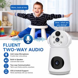 V380 4MP Dual lens Camera CCTV Battery Powered Wifi IP Camera - Image 2