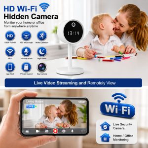 X8-1080P WiFi IP Camera Clock - Image 2