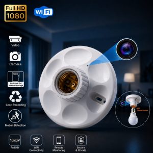 Bulb Holder IP Camera Live Security CCTV Camera - Image 3