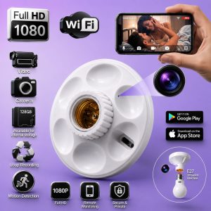 Bulb Holder IP Camera Live Security CCTV Camera - Image 5