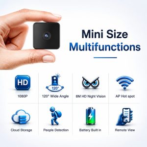 IP Camera Q16 Original V380 pro battery Back UP IP Camera - Image 2