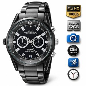 1080P HD Watch Camera Nanny Cam with Motion Detection, Portable Baby Monitor for Home, Built-in Storage 32GB - Image 1
