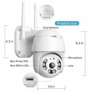 V380 Wi-Fi Motion Detection Smart PTZ Camera HD 1080P Auto Tracking AI Camera - Image 8