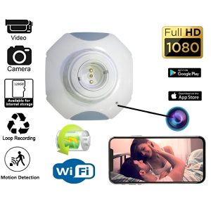Bulb Holder IP Camera Live Security CCTV Camera with Battery Backup - Image 2