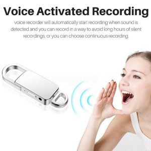 Mini Voice Recorder Keychain 8GB USB Digital Audio Recorder 15 Hour Record - Image 8