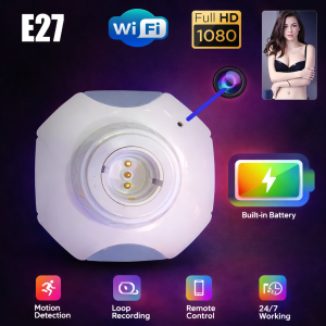 Bulb Holder IP Camera Live Security CCTV Camera with Battery Backup - Image 7
