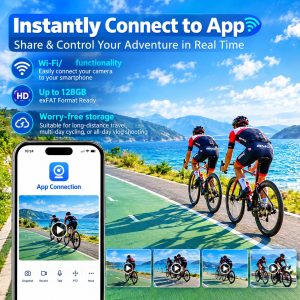 Police Body camera 1.54 Inch HD Screen Portable Handheld Camera 4K/1080P HD Recording WiFi Bluetooth-compatible Vlogging Camera for Sports Camera - Image 4