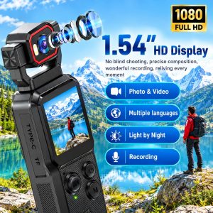 Police Body camera 1.54 Inch HD Screen Portable Handheld Camera 4K/1080P HD Recording WiFi Bluetooth-compatible Vlogging Camera for Sports Camera - Image 2