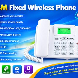 Single Sim GSM Fixed Wireless Phone SIM Land Line Home Telephone - Image 3