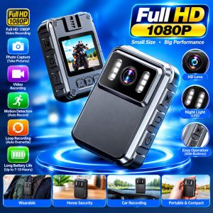 Police Body Camera Sports Camera Outdoor Ultra-clear Video Recording One-click Photo and Audio Recording Ultra-long Battery Life Outdoor Law Enforcement Recorder - Image 4